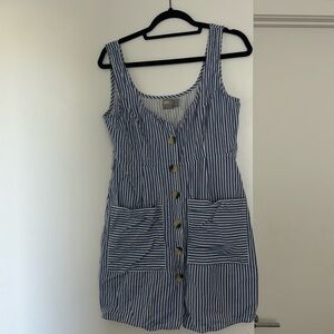 ASOS Blue Pinstripe Dress